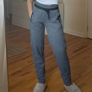 Lululemon Grey and Black Sweatpants